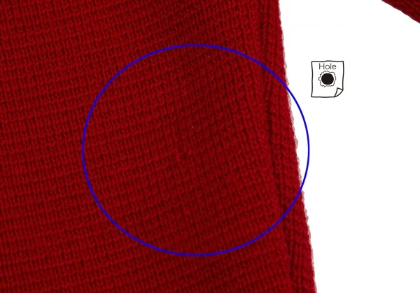 ケイタマルヤマKEITA MARUYAMA 刺繍パッチデザインニットノーカラージャケット 赤1 K-120895_012