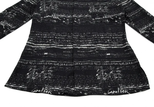Jean Paul GAULTIER CLASSIQUE Lettering Printed Long Sleeve Shirt K-121120_009