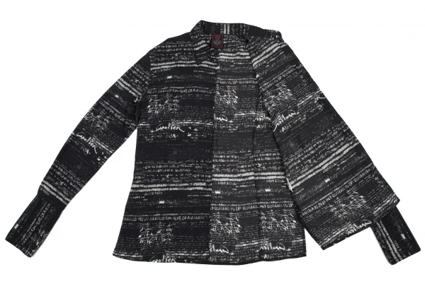 Jean Paul GAULTIER CLASSIQUE Lettering Printed Long Sleeve Shirt K-121120_011