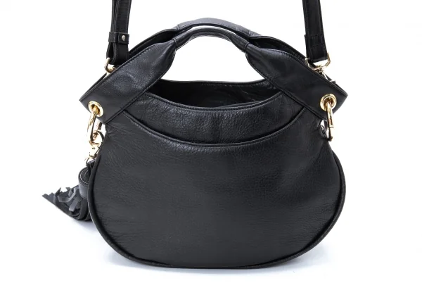 ヴィヴィアンウエストウッドVivienne Westwood オーブ型押しタッセル2WAYショルダーバッグ 黒 K-121170_005