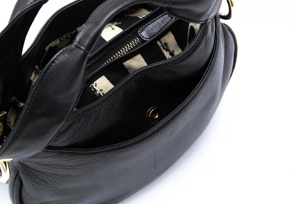 ヴィヴィアンウエストウッドVivienne Westwood オーブ型押しタッセル2WAYショルダーバッグ 黒 K-121170_006