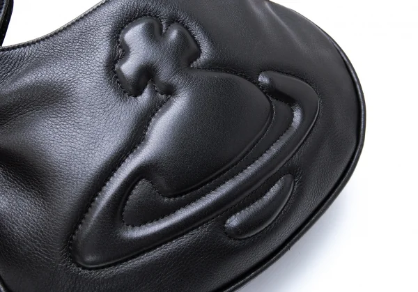 ヴィヴィアンウエストウッドVivienne Westwood オーブ型押しタッセル2WAYショルダーバッグ 黒 K-121170_009