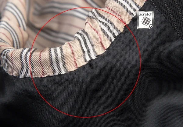 バーバリー ブラックレーベルBURBERRY BLACK LABEL ウールピンストライプセットアップスーツ 黒42L K-121191_008