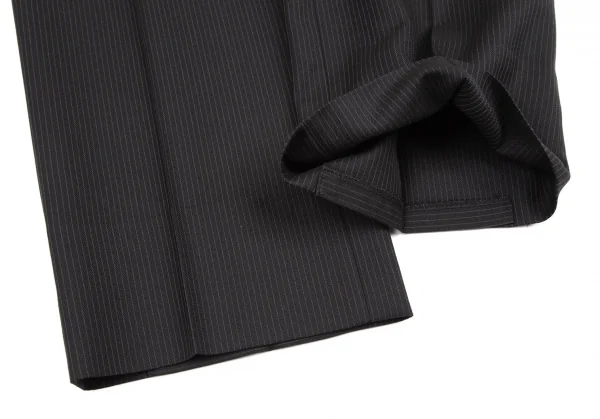 バーバリー ブラックレーベルBURBERRY BLACK LABEL ウールピンストライプセットアップスーツ 黒42L K-121191_017