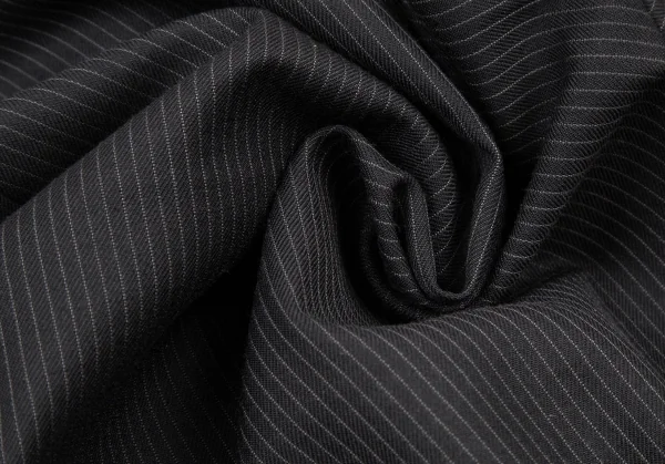 バーバリー ブラックレーベルBURBERRY BLACK LABEL ウールピンストライプセットアップスーツ 黒42L K-121191_019