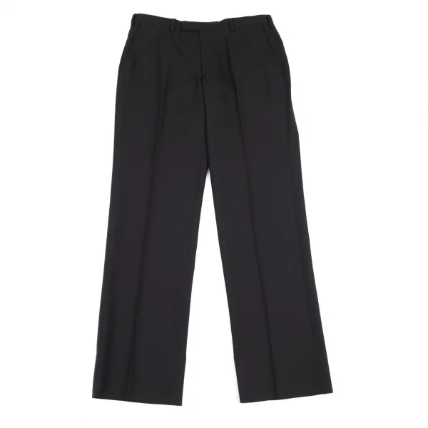 バーバリー ブラックレーベルBURBERRY BLACK LABEL  ウールストライプ織りテーパードパンツ 濃紺42L K-121193_001