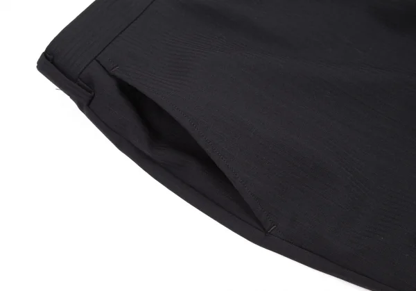 バーバリー ブラックレーベルBURBERRY BLACK LABEL  ウールストライプ織りテーパードパンツ 濃紺42L K-121193_003