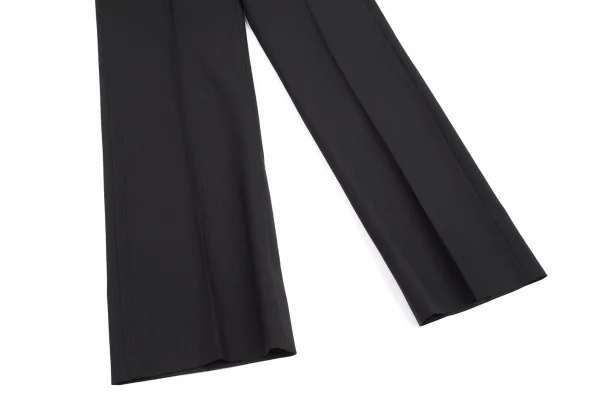 バーバリー ブラックレーベルBURBERRY BLACK LABEL  ウールストライプ織りテーパードパンツ 濃紺42L K-121193_005