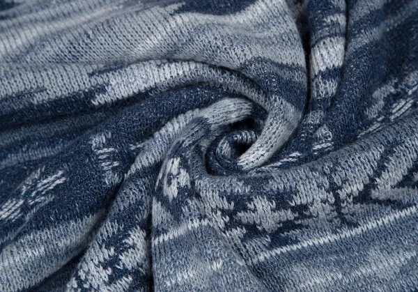 ポロラルフローレンPOLO RALPH LAUREN コットンリネンノルディックニットパーカー 青XL K-121369_010