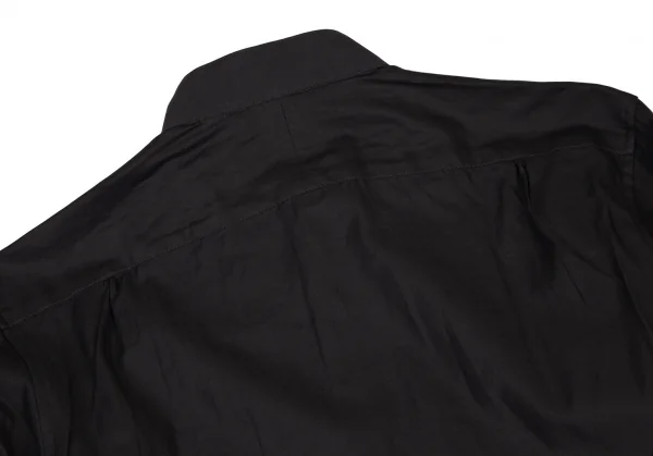 ダブルアールエルRRL フロントプリーツスタンドカラーシャツ チャコールS K-121374_011