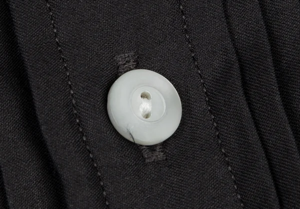 ダブルアールエルRRL フロントプリーツスタンドカラーシャツ チャコールS K-121374_004