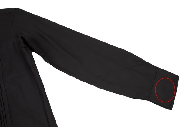 ダブルアールエルRRL フロントプリーツスタンドカラーシャツ チャコールS K-121374_005