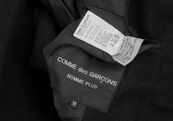 コムデギャルソン オムプリュスCOMME des GARCONS HOMME PLUS メルトンダッフルコート 黒M K-121407_019