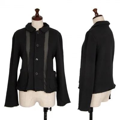 robe de chambre COMME des GARCONS See-Through Switching Knit Jacket