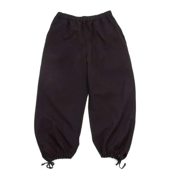 コムデギャルソンCOMME des GARCONS 製品染め裾絞りパンツ 黒S (K-8720)