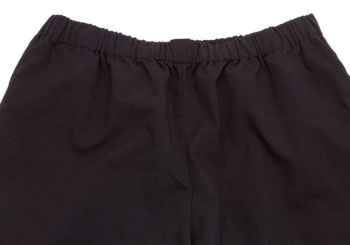 コムデギャルソンCOMME des GARCONS 製品染め裾絞りパンツ 黒S (K-8720)