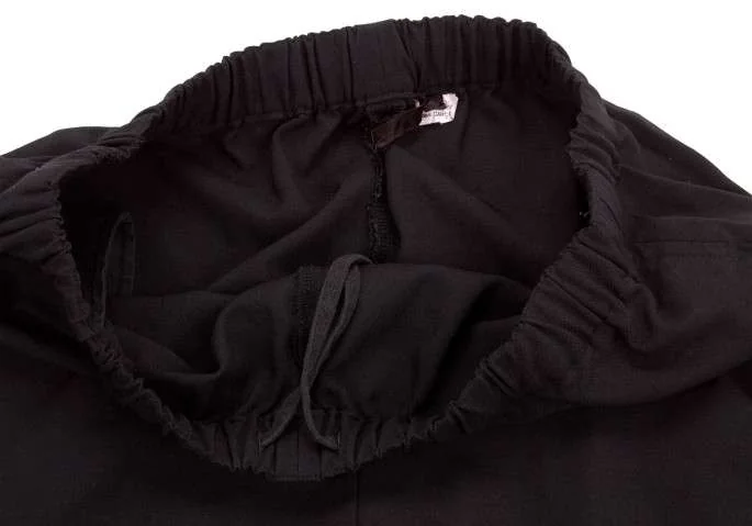 コムデギャルソンCOMME des GARCONS 製品染め裾絞りパンツ 黒S (K-8720)