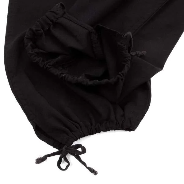 コムデギャルソンCOMME des GARCONS 製品染め裾絞りパンツ 黒S (K-8720)