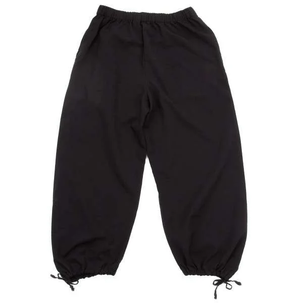 コムデギャルソンCOMME des GARCONS 製品染め裾絞りパンツ 黒S (K-8720)