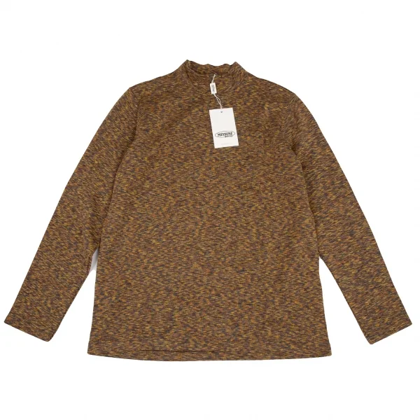 ミッソーニMISSONI ウールアクリルハイネックニットソー 茶黄46 K-121564_001
