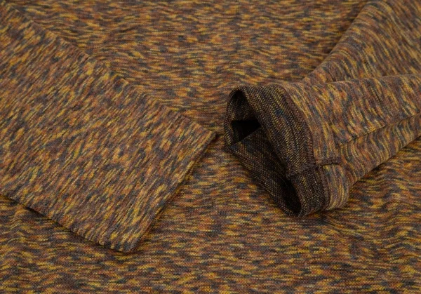 ミッソーニMISSONI ウールアクリルハイネックニットソー 茶黄46 K-121564_004