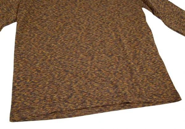 ミッソーニMISSONI ウールアクリルハイネックニットソー 茶黄46 K-121564_005