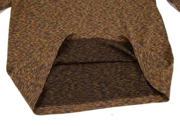 ミッソーニMISSONI ウールアクリルハイネックニットソー 茶黄46 K-121564_006