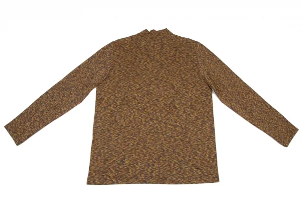 ミッソーニMISSONI ウールアクリルハイネックニットソー 茶黄46 K-121564_007
