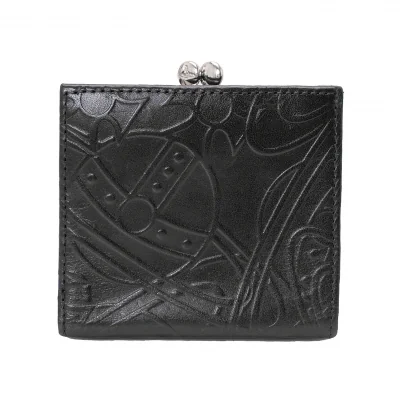Vivienne Westwood Orb Embossed Clasp Bifold Wallet