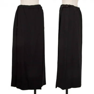 ISSEY MIYAKE Rayon Wool Wrap Skirt
