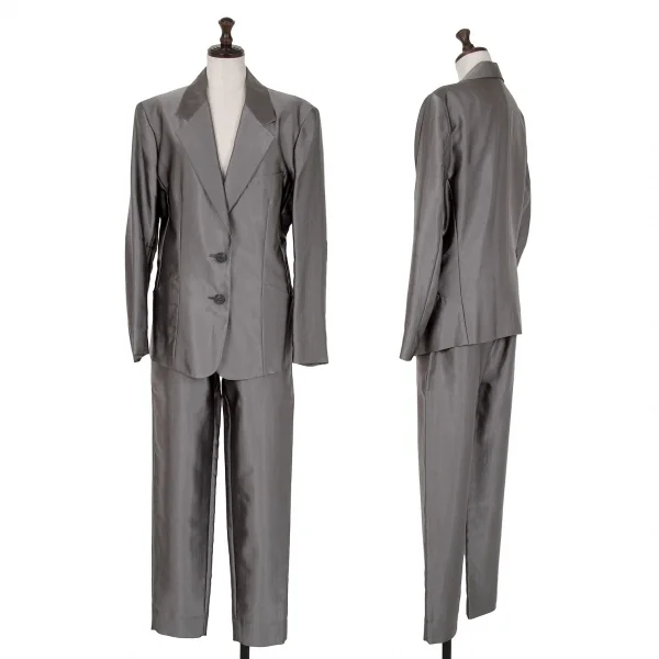 ISSEY MIYAKE Nylon Blended Shiny Pants K-121670_012