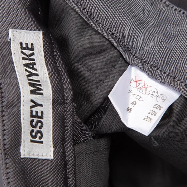 ISSEY MIYAKE Nylon Blended Shiny Pants K-121670_014