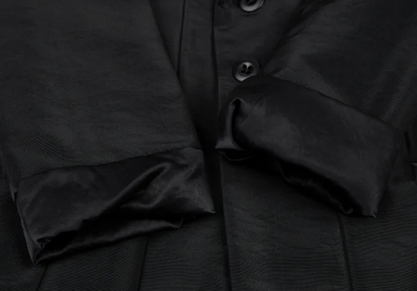 イッセイミヤケISSEY MIYAKE 異素材切替中綿セットアップスーツ L M 黒L, M K-121677_006