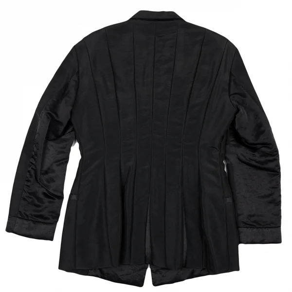 イッセイミヤケISSEY MIYAKE 異素材切替中綿セットアップスーツ L M 黒L, M K-121677_011