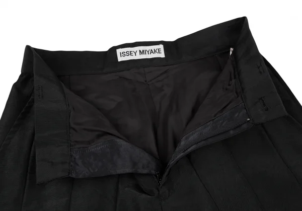 イッセイミヤケISSEY MIYAKE 異素材切替中綿セットアップスーツ L M 黒L, M K-121677_015