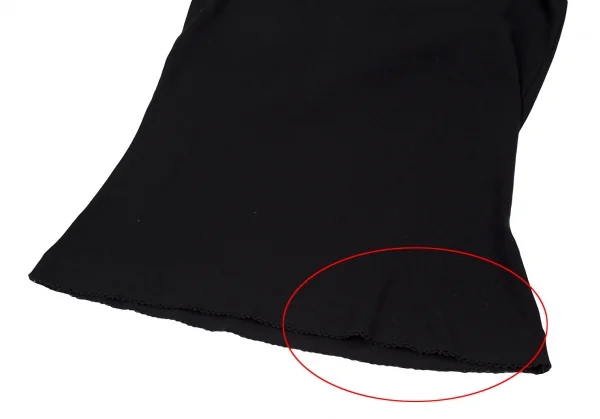 ジャンポールゴルチエ ファムJean Paul GAULTIER FEMME レザーパーツホルターネックトップス 黒40 K-121700_006