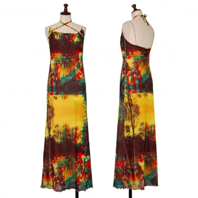Jean-Paul GAULTIER FEMME Tropical Printed Mesh Dress