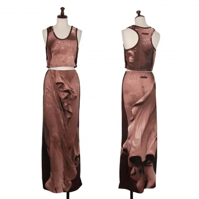 Jean-Paul GAULTIER FEMME Graphic Printed Tank & Skirt