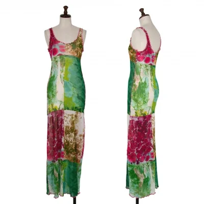 Jean-Paul GAULTIER MAILLE Graphic Printed Sleeveless Dress