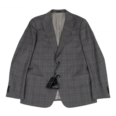 GIORGIO ARMANI SOHO Wool Check Jacket