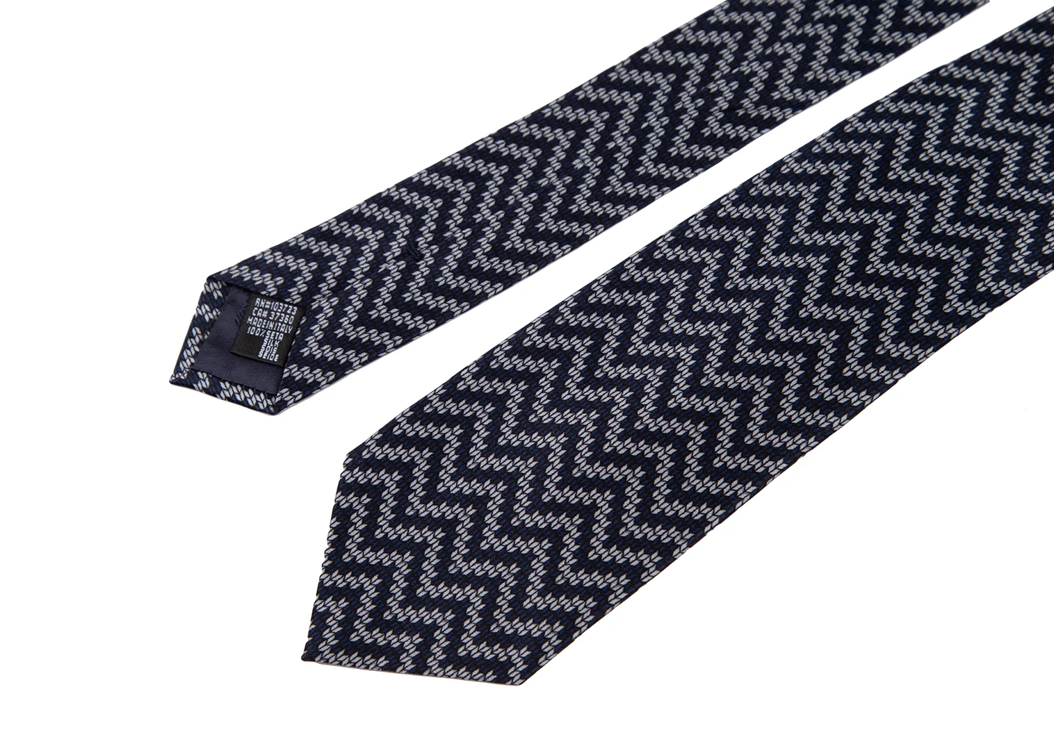 新品!エンポリオアルマーニEMPORIO ARMANI シルクジグザグアロー