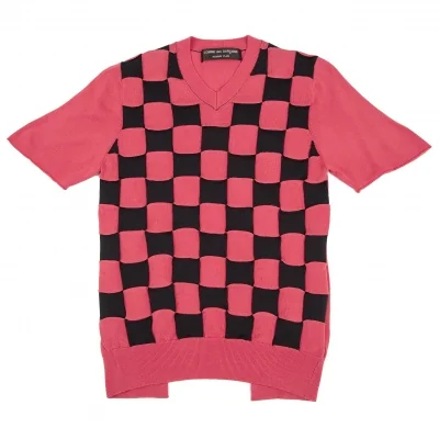 COMME des GARCONS HOMME PLUS Product Dyed Slit Knit Sweater