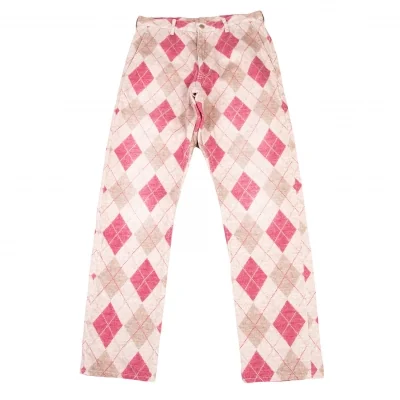 COMME des GARCONS HOMME PLUS Argyle Printed Cotton Pants