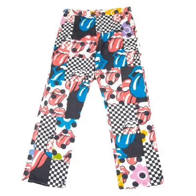 COMME des GARCONS HOMME PLUS Rip tongue Printed Pants