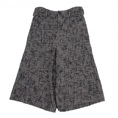 Yohji Yamamoto NOIR Silk Blend Tweed Dropped Crotch Pants