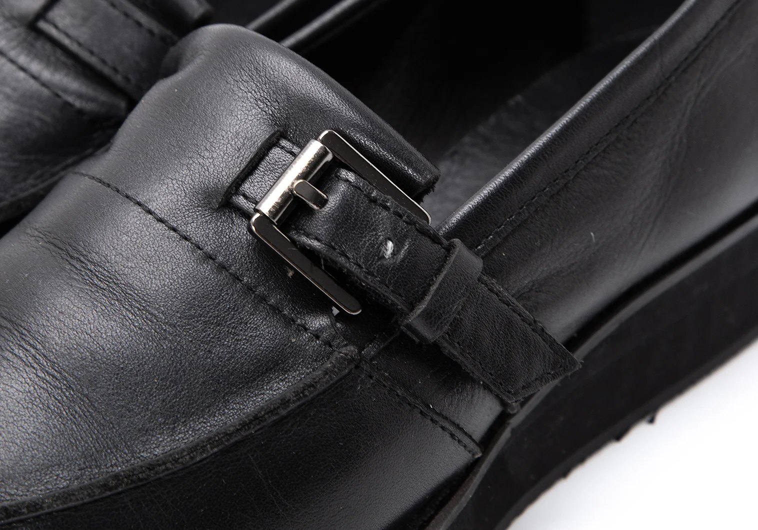 ヨウジヤマモト ノアールYohji Yamamoto NOIR ベルテッドレザー