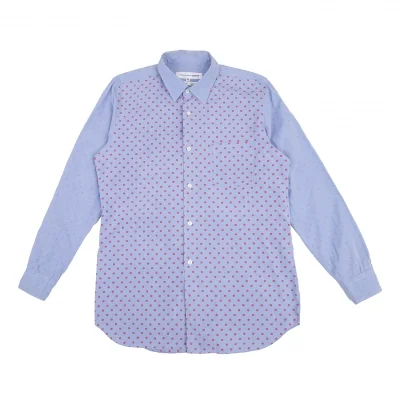 COMME des GARCONS SHIRT Dot Printed Long Sleeve Shirt