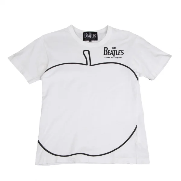 未使用✨️The Beatles COMME des GARCONS ホワイト S Comme des Garcons x Beatles Collaboration Short Sleeve T