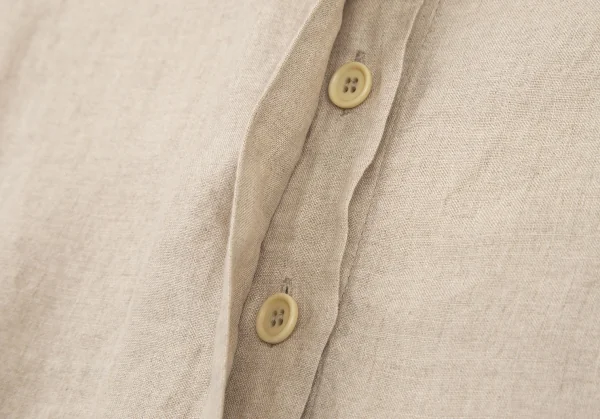 マックスアンドコーMAX&Co リネンフライフロントシャツ ベージュ40 K-121841_010