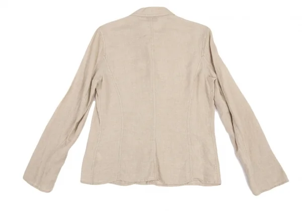 マックスアンドコーMAX&Co リネンフライフロントシャツ ベージュ40 K-121841_013